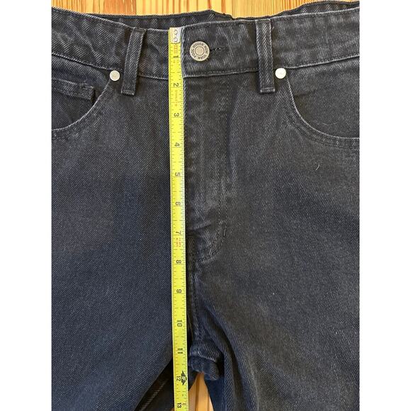 Pool House New York Tokyo Dad Jeans Baggy Wide-Leg Black Dark Wash 30 - Picture 10 of 12